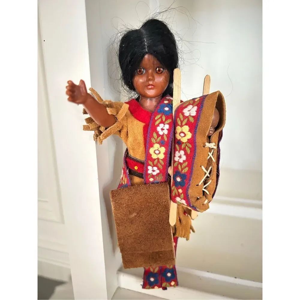 Vintage Native American Doll in Original Box